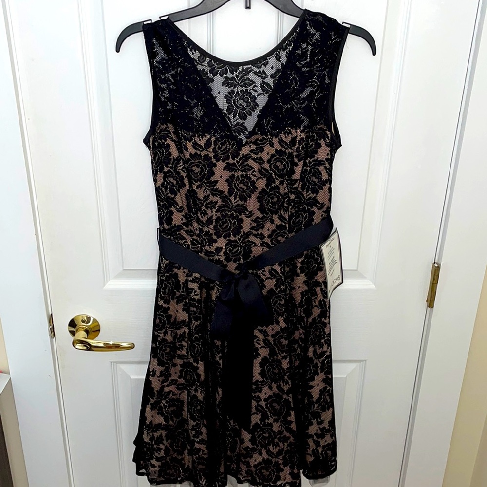 Betsy & Adam Dresses | Formal Short Black Dress | Wedding Guest Dress
